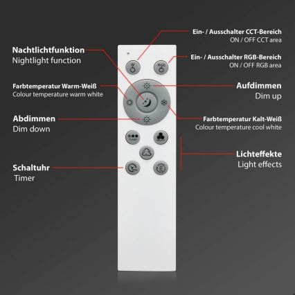 Brilo - LED RGB prigušiva stropno svetlo CENTRO LED/24W/230V 2700-6500K Wi-Fi Tuya + daljinski upravljač