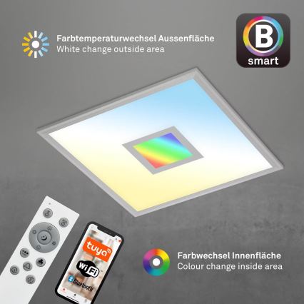 Brilo - LED RGB prigušiva plafonska svetiljka CENTRO LED/24W/230V 2700-6500K Wi-Fi Tuya + daljinski upravljač