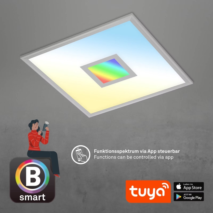 Brilo - LED RGB prigušiva plafonska svetiljka CENTRO LED/24W/230V 2700-6500K Wi-Fi Tuya + daljinski upravljač