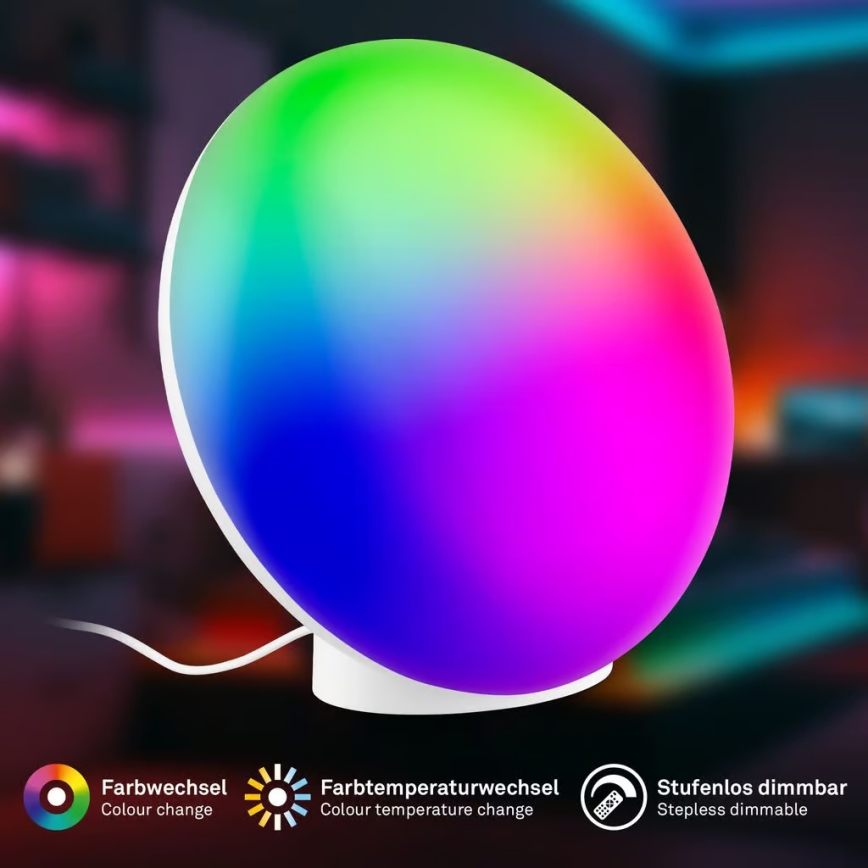 Brilo - LED RGBIC prigušiva punjiva stona lampa TARA LED/6W/5V 3000-6500K Wi-Fi Tuya + daljinski upravljač