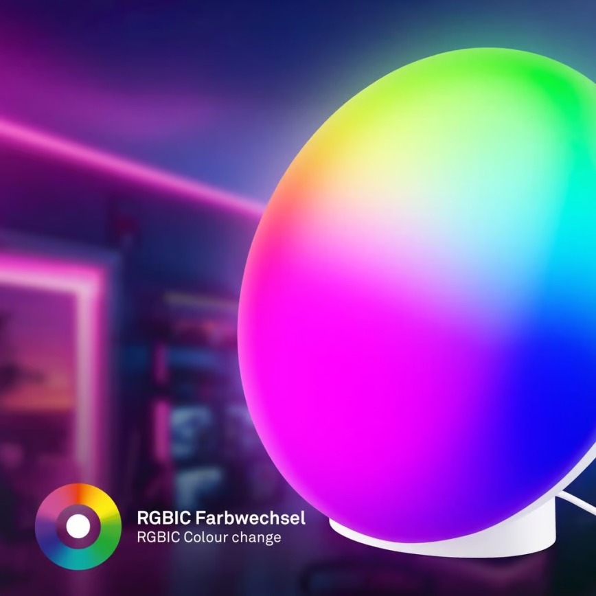 Brilo - LED RGBIC prigušiva punjiva stona lampa TARA LED/6W/5V 3000-6500K Wi-Fi Tuya + daljinski upravljač