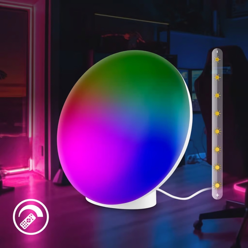 Brilo - LED RGBIC prigušiva stona lampa TARA LED/6W/230V 3000-6500K bela + daljinski upravljač