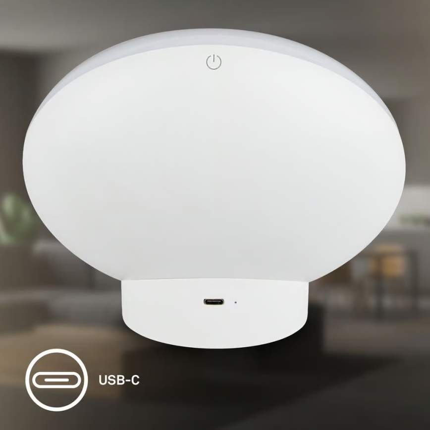 Brilo - LED RGBIC prigušiva stona lampa TARA LED/6W/230V 3000-6500K bela + daljinski upravljač