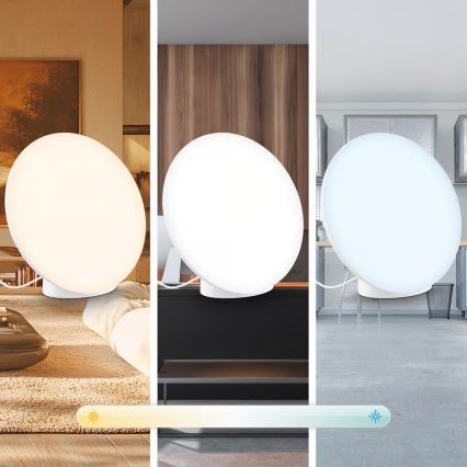 Brilo - LED RGBIC prigušiva stona lampa TARA LED/6W/230V 3000-6500K bela + daljinski upravljač