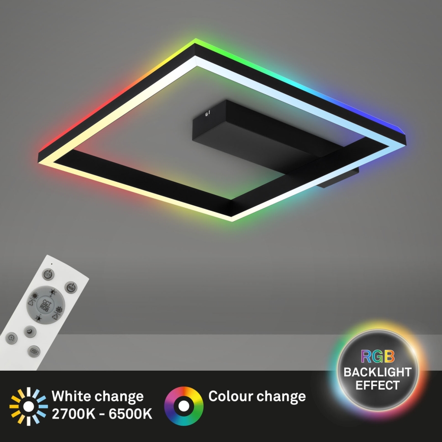 Brilo - RGBW LED prigušiva plafonska svetiljka FRAME LED/18W/230V 2700-6500K + daljinski upravljač