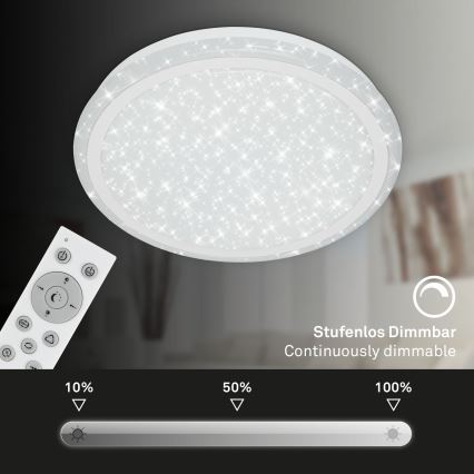 Brilo - LED RGBW prigušiva plafonska svetiljka STARRY SKY LED/24W/230V 3000-6500K + daljinski upravljač