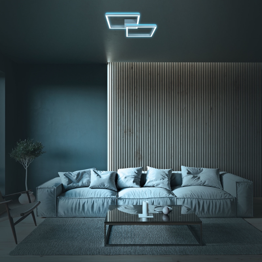 Brilo - LED RGBW prigušiva plafonska lampa FRAME 2xLED/17W/230V 2700-6500K + daljinski upravljač