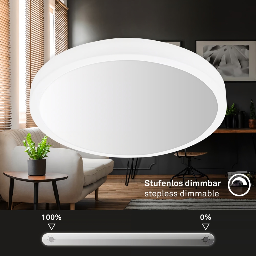 Brilo - LED RGBW prigušiva stropna svetiljka LED/20W/230V 2200-6500K Wi-Fi Tuya prečnik 27 cm