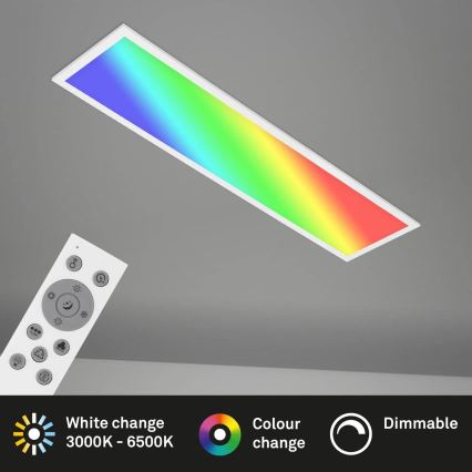 Brilo - LED RGBW prigušiva plafonsko svetlo SLIM LED/24W/230V 3000-6500K 100x25 cm + daljinski upravljač
