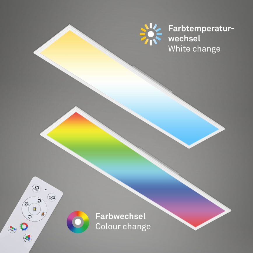 Brilo - LED RGBW prigušiva plafonska svetiljka SLIM LED/40W/230V 3000-6500K + daljinski upravljač