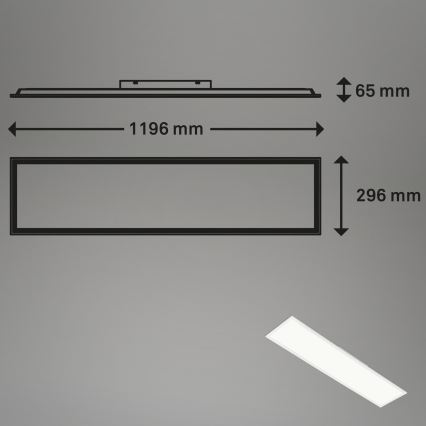 Brilo - LED RGBW prigušiva plafonska svetiljka SLIM LED/40W/230V 3000-6500K + daljinski upravljač