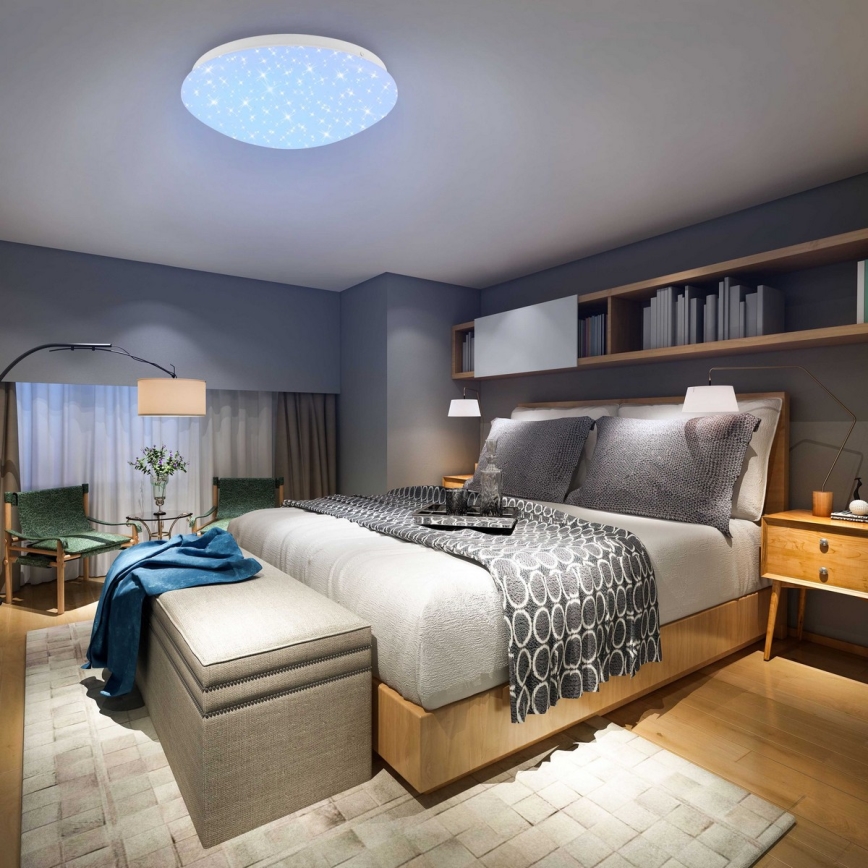 Brilo - LED RGBW prigušiva plafonska svetiljka STARRY SKY LED/10W/230V + daljinski upravljač