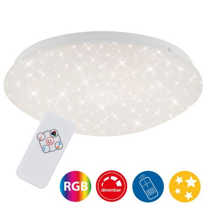 Brilo - LED RGBW prigušiva plafonska svetiljka STARRY SKY LED/10W/230V + daljinski upravljač