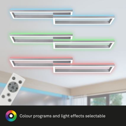 Brilo - LED RGBW prigušiva plafonski luster FRAME 2xLED/21W/230V 2700-6500K + daljinski upravljač