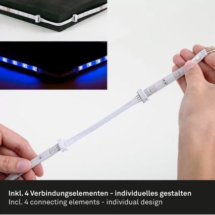 Brilo - LED RGBW prigušiva traka 6,5m LED/22W/230V + daljinski upravljač