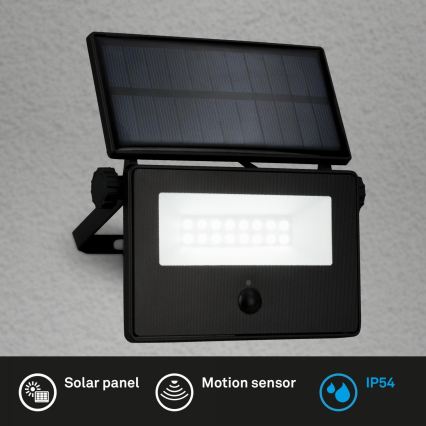 Brilo - LED solarni reflektor sa senzorom LED/5W/5,5V IP54 1200 mAh