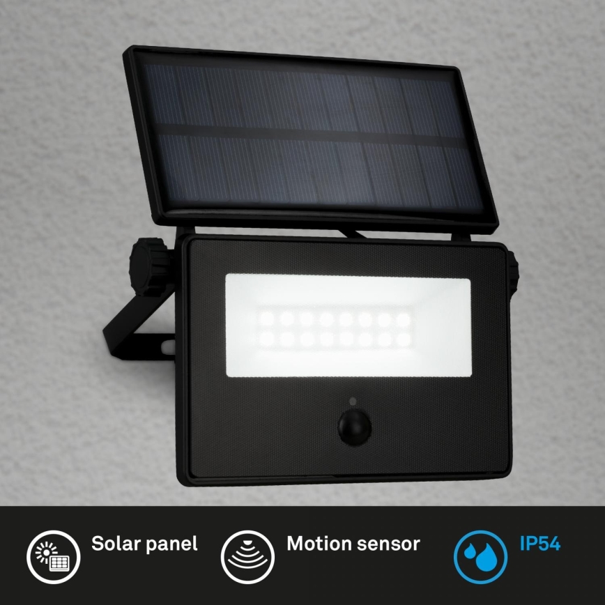 Brilo - LED solarni reflektor sa senzorom LED/5W/5,5V IP54 1200 mAh