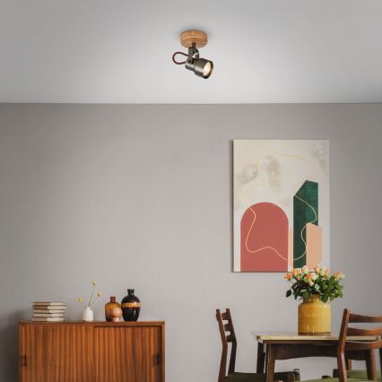 Brilo - LED spot svetiljka TAHUN 1xGU10/5W/230V 3000K braon