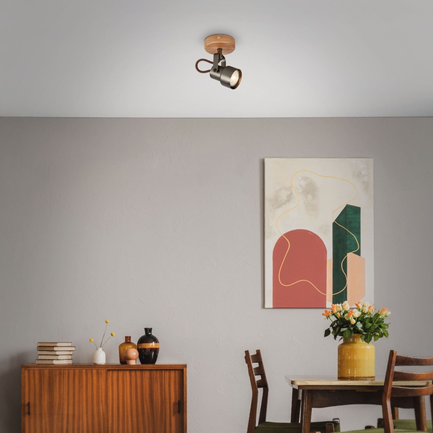 Brilo - LED spot svetiljka TAHUN 1xGU10/5W/230V 3000K braon