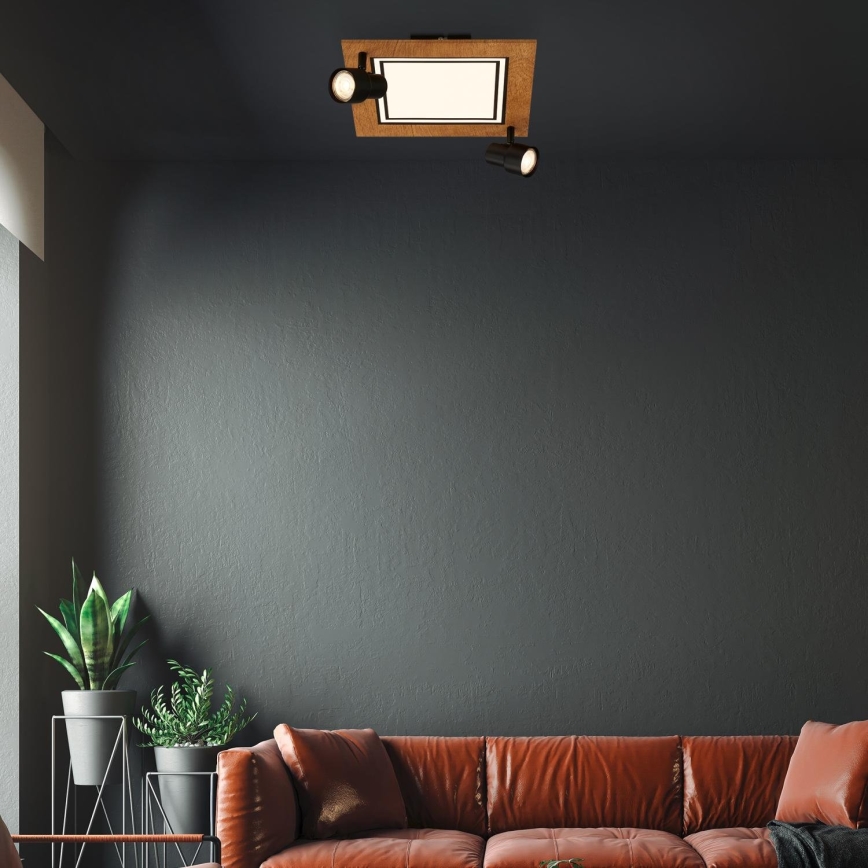 Brilo - LED stropna svetiljka LED/12W/230V + 2xGU10/9W 3000K