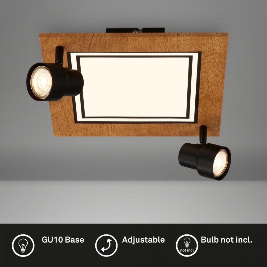 Brilo - LED stropna svetiljka LED/12W/230V + 2xGU10/9W 3000K