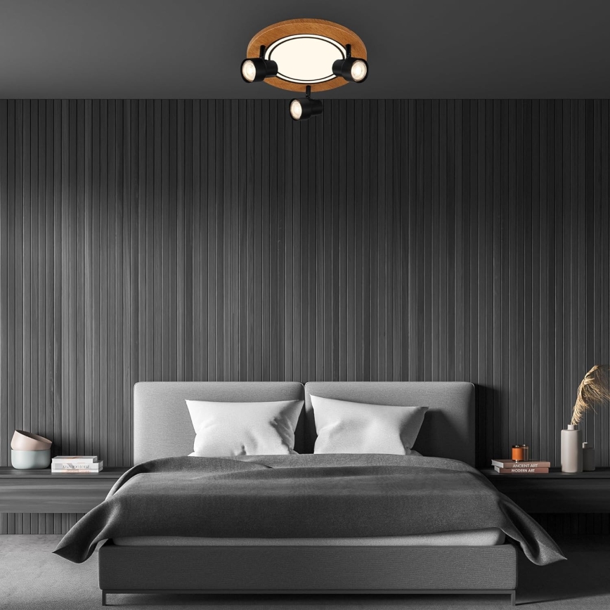 Brilo - LED stropna svetiljka LED/12W/230V + 3xGU10/9W 3000K