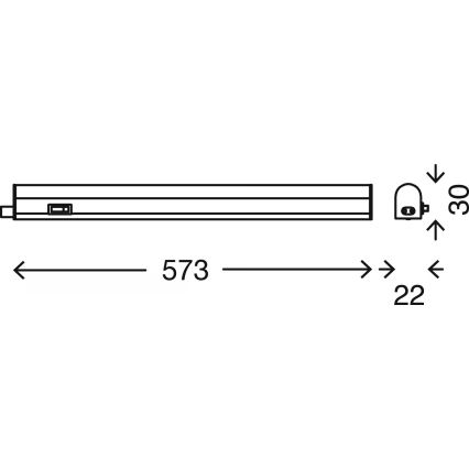 Brilo - LED svetlo za montažu ispod kuhinjskog ormarića LED/8W/230V 4000K 58,5 cm