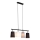 Brilo - Luster na sajli 4xE27/40W/230V crna/siva/bela
