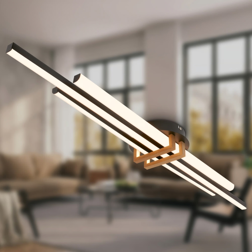 Brilo - plafonsko LED svetlo TINKA LED/30W/230V 3000K crna