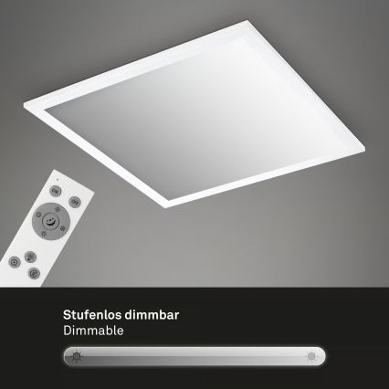 Brilo - LED prigušiva stropna svetiljka LED/21W/230V 3000-6500K 38x38 cm bela + daljinski upravljač