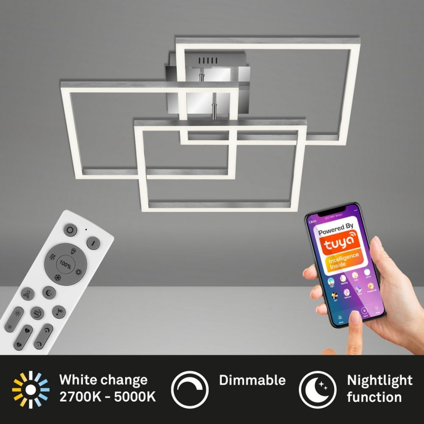 Brilo - LED prigušiva plafonski luster FRAME LED/40W/230V 2700-5000K Wi-Fi Tuya + daljinski upravljač