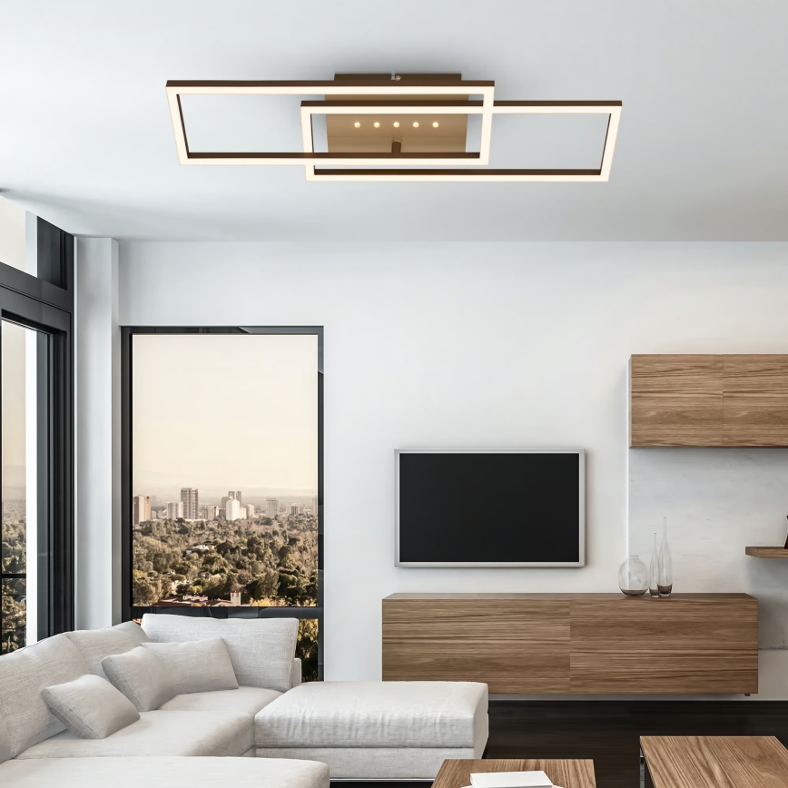 Brilo - prigušiva stropna LED svetiljka LED/30W/230V 3000K braon