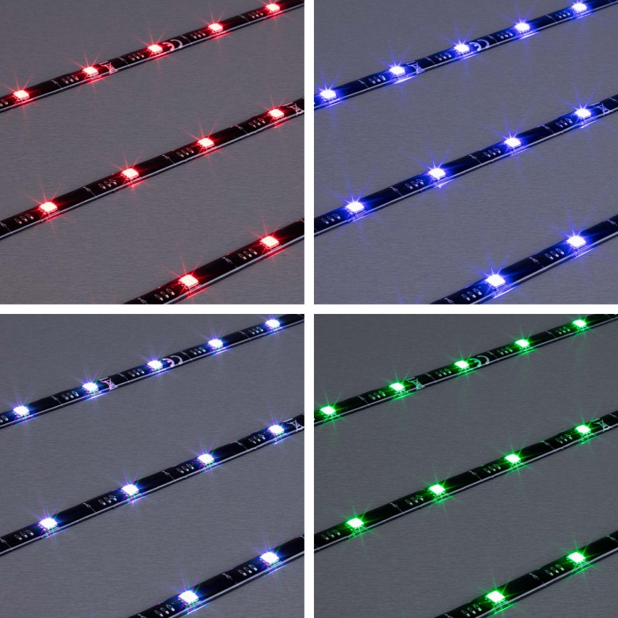 Brilo - LED RGBW prigušiva traka za TV 3m LED/2,5W/USB + daljinski upravljač