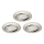 Brilo - SET 3x LED ugradno kupatilsko svetlo, prigušiva, LED/5W/230V IP23, mat hrom