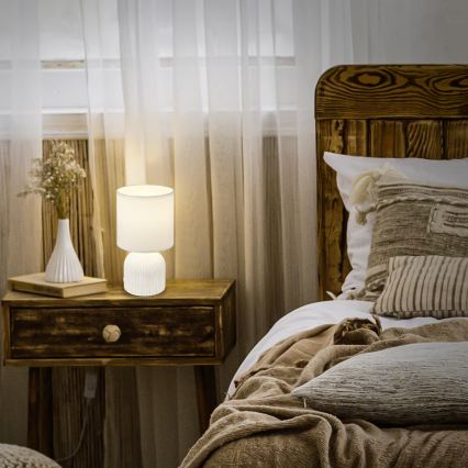 Brilo - Stona lampa INO 1xE14/10W/230V bela