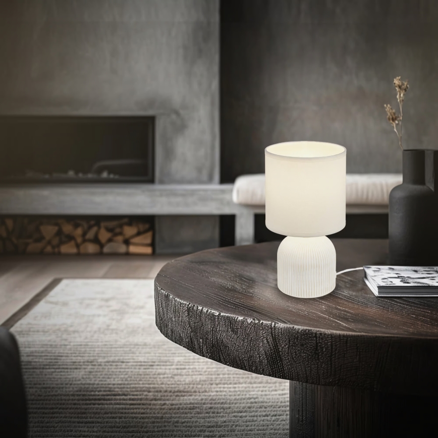 Brilo - Stona lampa INO 1xE14/10W/230V bela