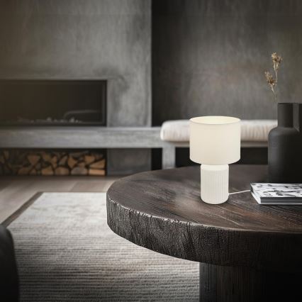 Brilo - Stona lampa INO 1xE14/10W/230V bela