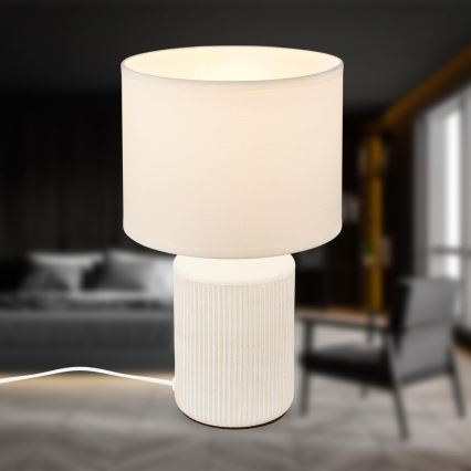 Brilo - Stona lampa INO 1xE14/10W/230V bela