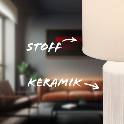 Brilo - Stona lampa INO 1xE14/10W/230V bela