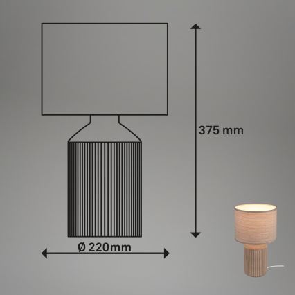 Brilo - Stona lampa INO 1xE14/10W/230V braon