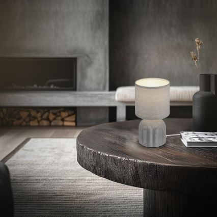 Brilo - Stona lampa INO 1xE14/10W/230V siva