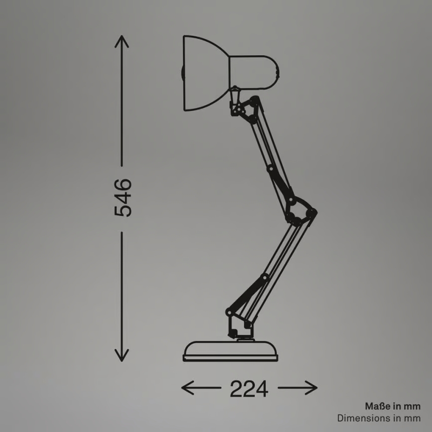Brilo - Stona lampa PIXA 1xE14/25W/230V bež
