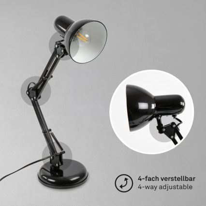 Brilo - Stona lampa PIXA 1xE14/25W/230V crna
