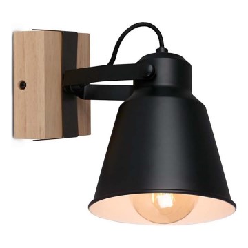 Brilo - Zidno reflektorsko svetlo TALLE 1xE27/40W/230V kaučukovo drvo