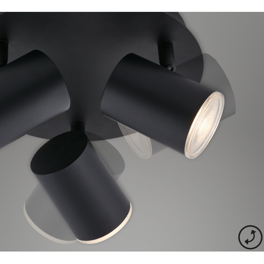 Briloner 10476229 - Kupatilsko spot svetlo 3xGU10/5W/230V IP44 crno