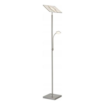 Briloner 1328-022 - LED prigušiva podna lampa LED/21W/230V + LED/3,5W mat hrom