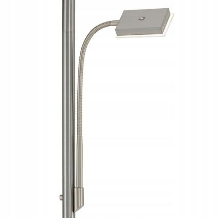 Briloner 1328-022 - LED prigušiva podna lampa LED/21W/230V + LED/3,5W mat hrom