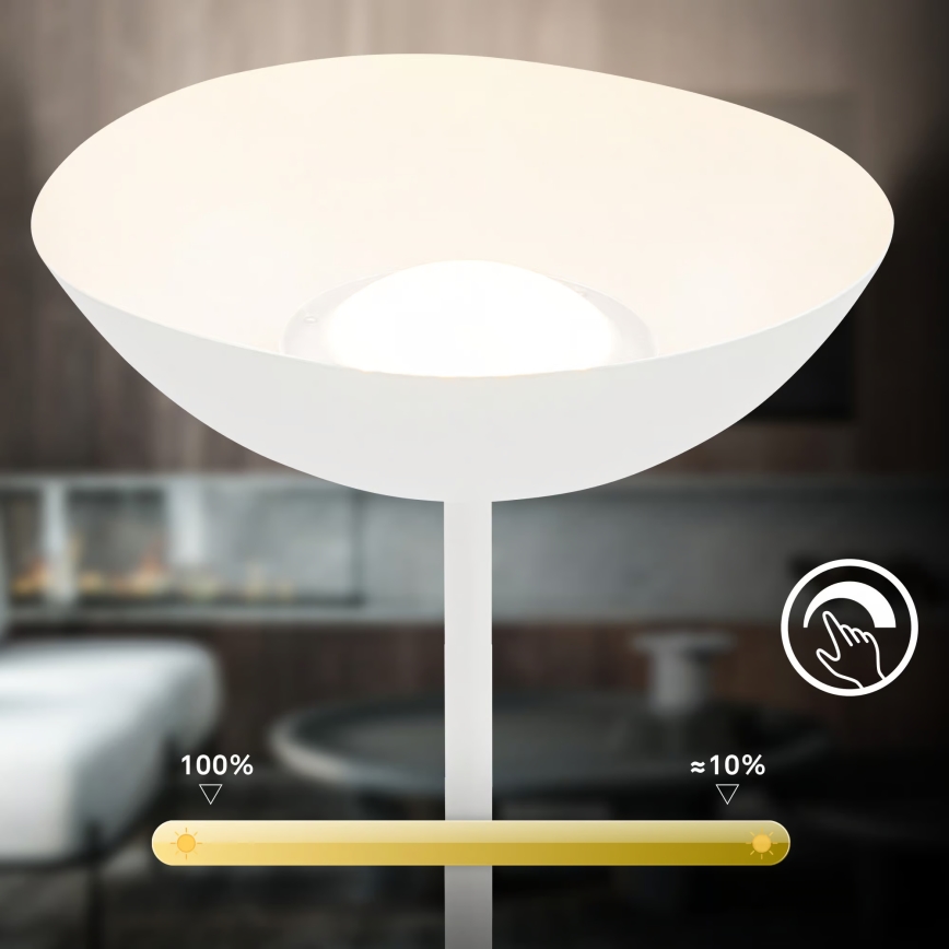 Briloner 1500016 - LED prigušiva podna lampa ESTATE LED/8W/5V 4000 mAh bela