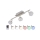 Briloner 2040-032 - LED RGB prigušiva spot svetiljka 3xLED/3,3W/230V + daljinski upravljač