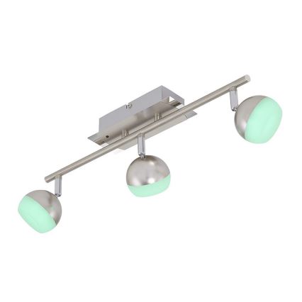 Briloner 2040-032 - LED RGB prigušiva spot svetiljka 3xLED/3,3W/230V + daljinski upravljač